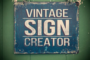 Vintage Sign Creator