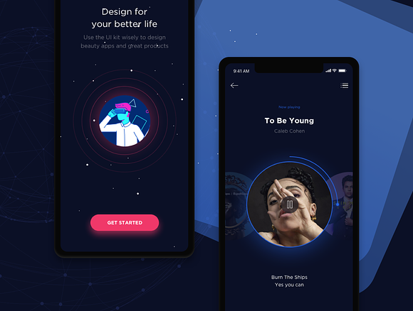 Noway Mobile App UI Kit in UI Kits and Libraries - product preview 2