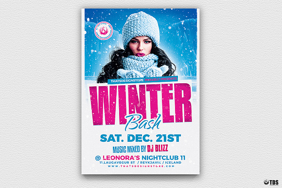 Winter Bash Flyer Bundle in Flyer Templates - product preview 1