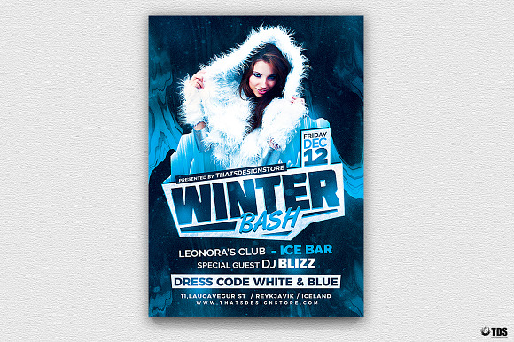Winter Bash Flyer Bundle in Flyer Templates - product preview 2