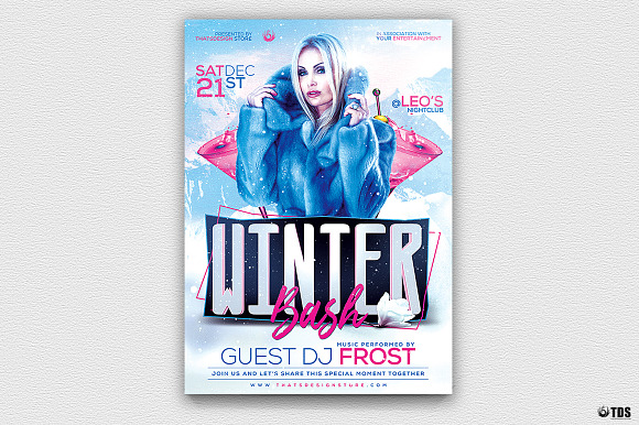Winter Bash Flyer Bundle in Flyer Templates - product preview 3