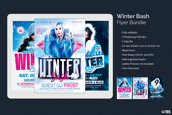 Winter Bash Flyer Bundle in Flyer Templates - product preview 4