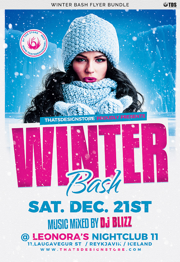 Winter Bash Flyer Bundle in Flyer Templates - product preview 11