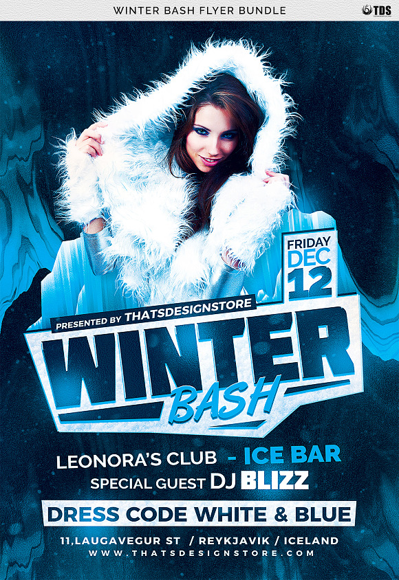 Winter Bash Flyer Bundle in Flyer Templates - product preview 12