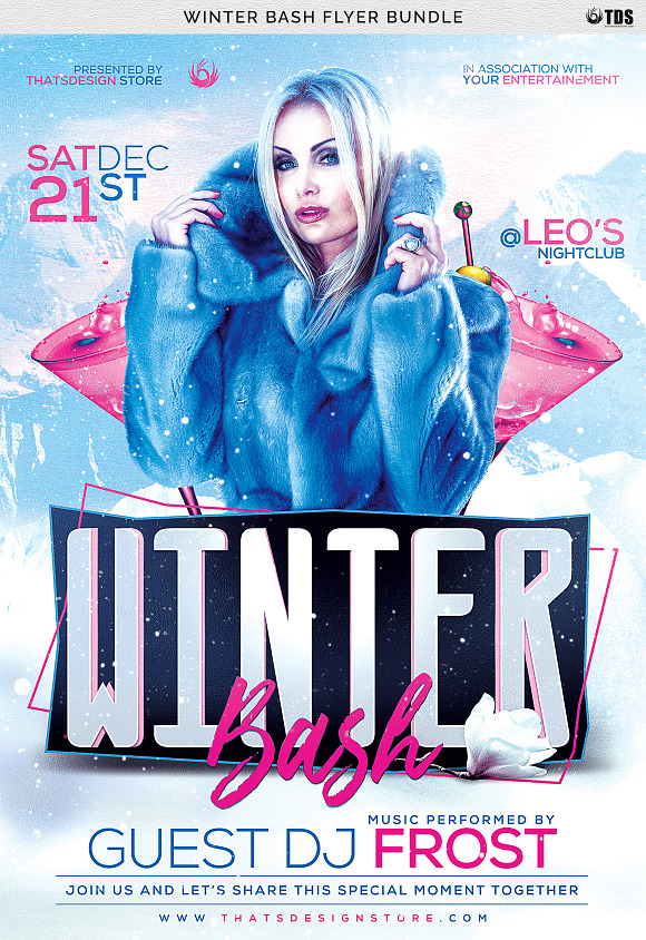 Winter Bash Flyer Bundle in Flyer Templates - product preview 13
