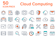 50 Cloud Computing Icons