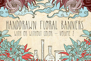 Handdrawn Floral Banners Volume 2