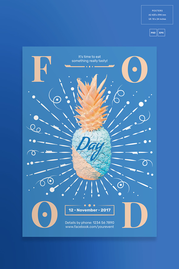 Print Pack | Food Day in Templates - product preview 5