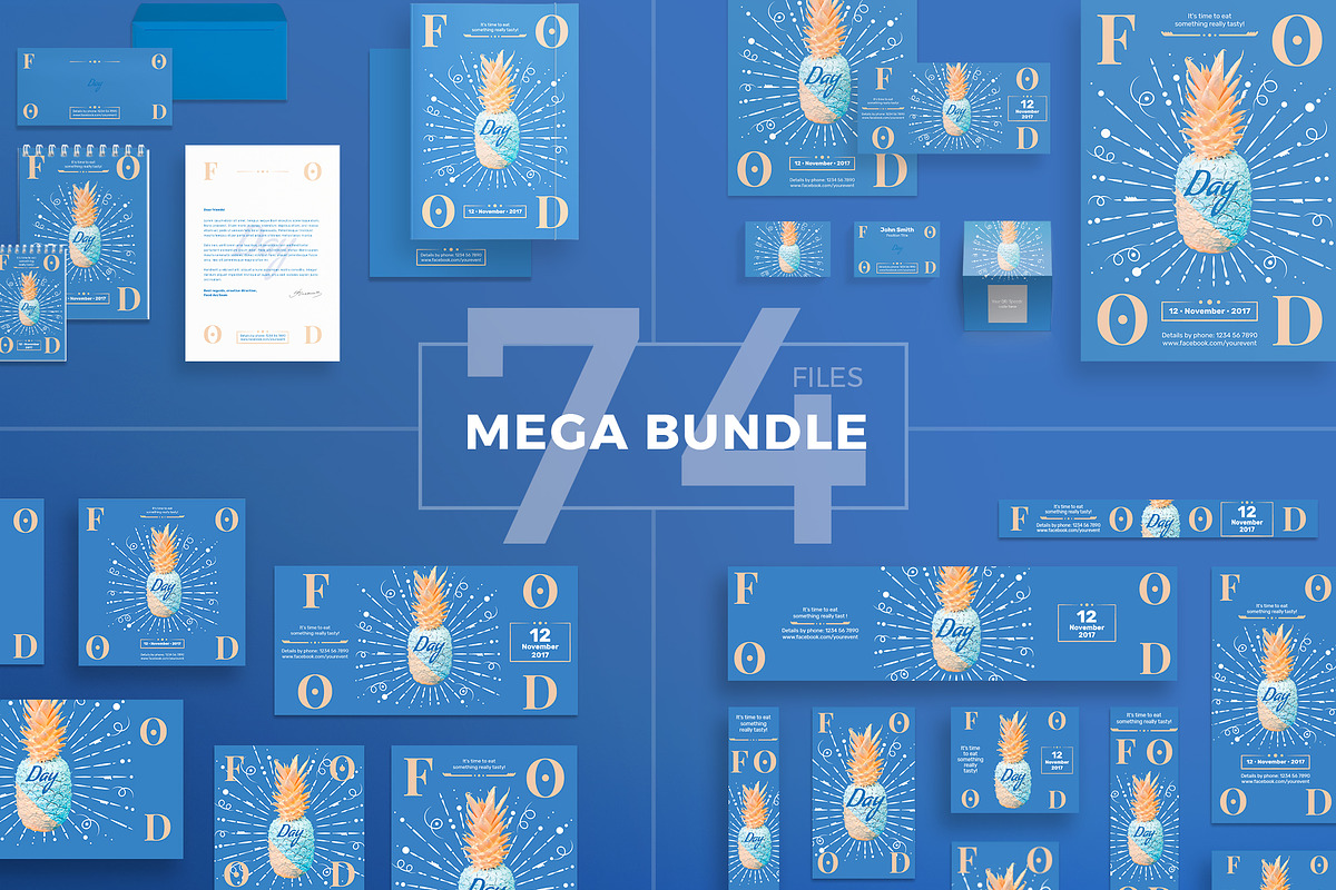 Mega Bundle | Food Day in Templates - product preview 8