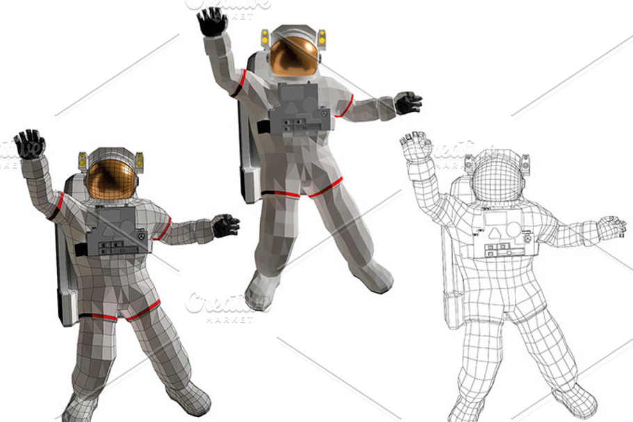 Astronaut in zero gravity