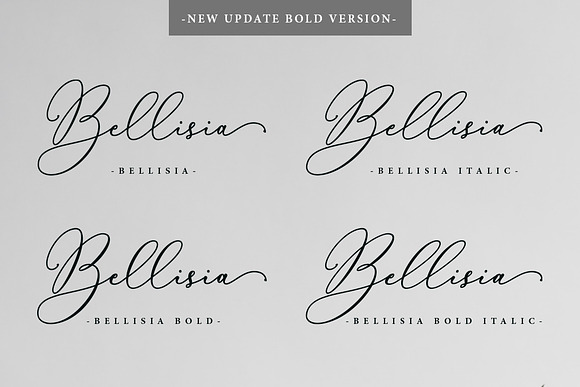 Bellisia Script + Bold Version in Bold Fonts - product preview 7
