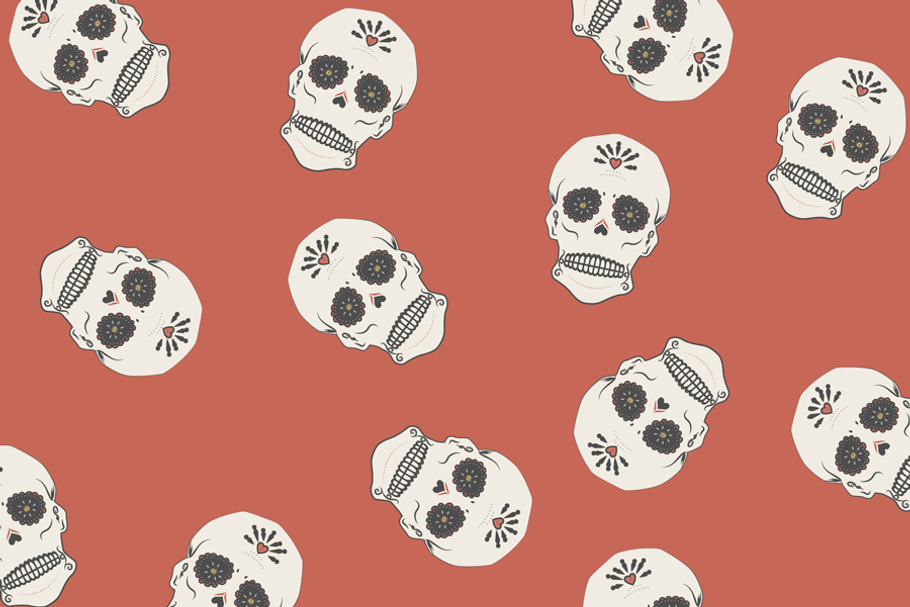 Sugar Skull pattern in Patterns - product preview 8