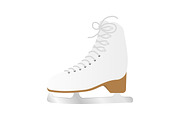 Ice skate shoe.