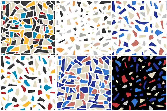 Terrazzo Seamless Patterns in Patterns - product preview 4