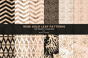 Rose Gold Organic Patterns No.4
