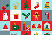 Christmas Vector Icon Set Collection