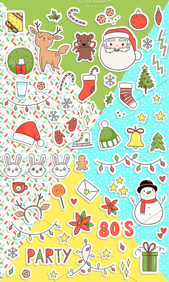 80's Christmas Party in Illustrations - product preview 1