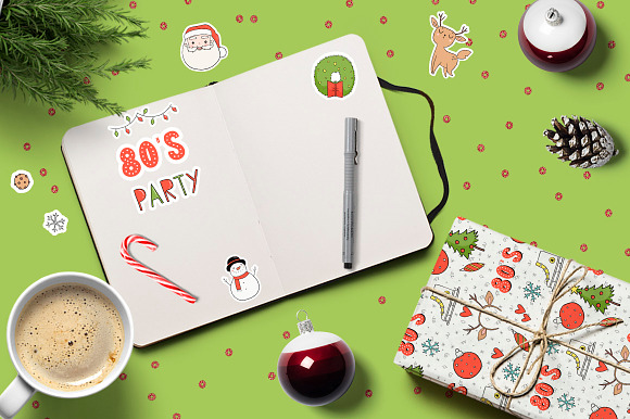 80's Christmas Party in Illustrations - product preview 2