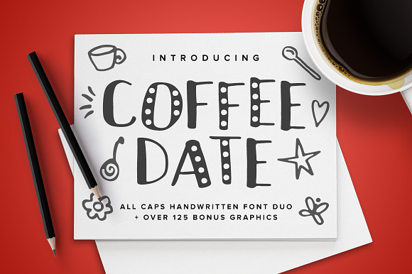 Coffee Date Font Duo + BONUS in Display Fonts - product preview 10