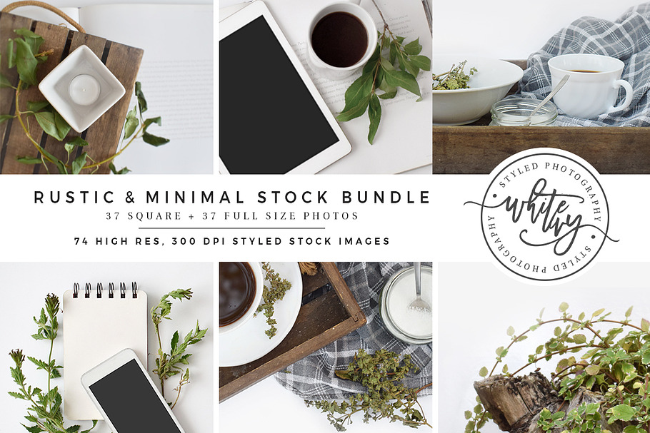 Rustic & Minimal Styled Stock Bundle in Product Mockups - product preview 8