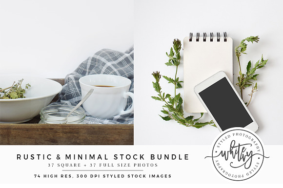 Rustic & Minimal Styled Stock Bundle in Product Mockups - product preview 4