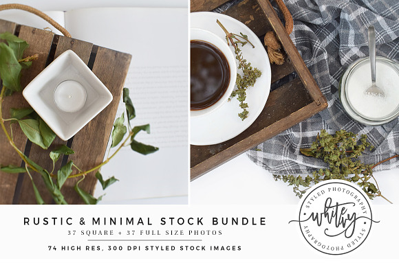 Rustic & Minimal Styled Stock Bundle in Product Mockups - product preview 5
