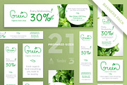 Banners Pack | Green Shop