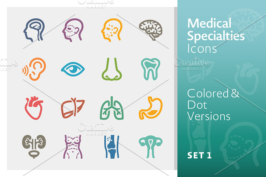 Medical Specialties Icons - Set 1