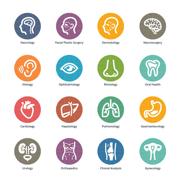 Medical Specialties Icons - Set 1 in Health Icons - product preview 2