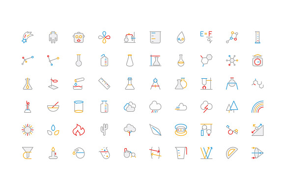 150+ Science Colored Line Icons in Icons - product preview 2