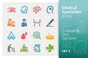 Medical Specialties Icons - Set 2