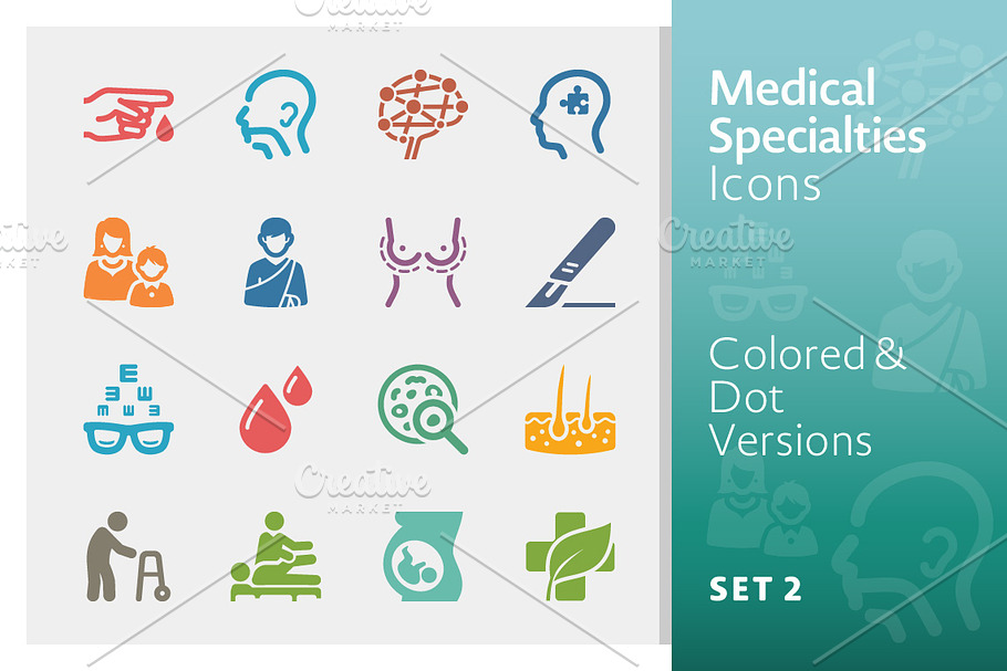 Medical Specialties Icons - Set 2 in Medical Icons - product preview 8