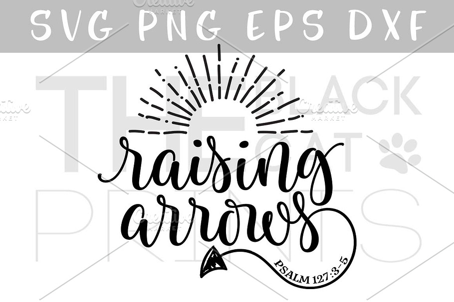 Raising Arrows SVG DXF PNG EPS