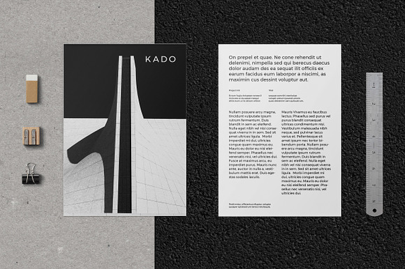 K A D O Flyer Template in Flyer Templates - product preview 3