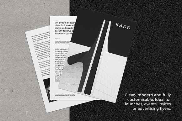 K A D O Flyer Template in Flyer Templates - product preview 9
