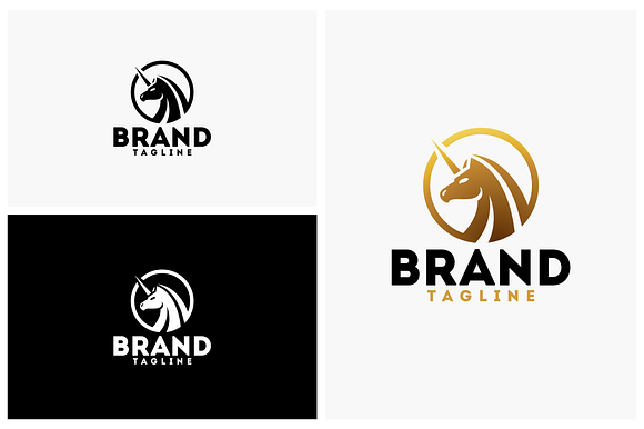 Unicorn in Logo Templates - product preview 1