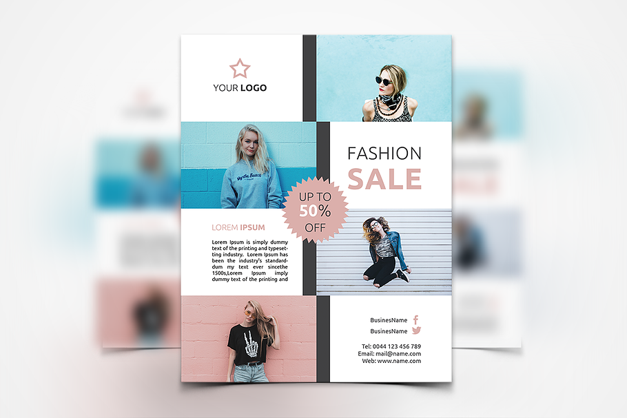 Women Fashion Flyer in Flyer Templates - product preview 8