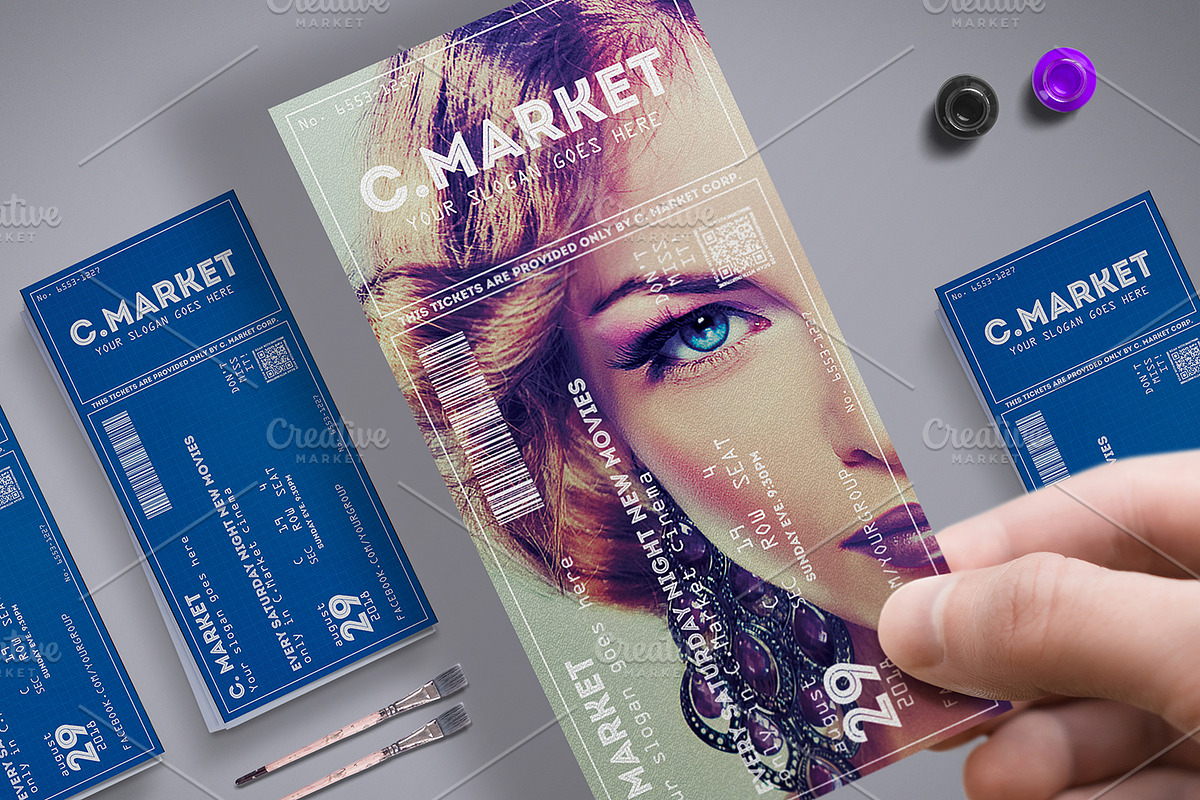 Elegant Creative Event Ticket in Card Templates - product preview 8