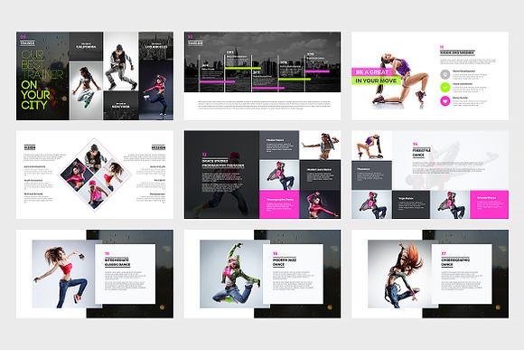 Bae Dance Powerpoint Template in PowerPoint Templates - product preview 1