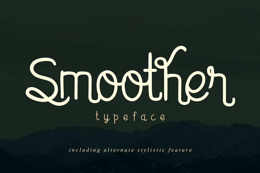 Smoother  in Script Fonts - product preview 8