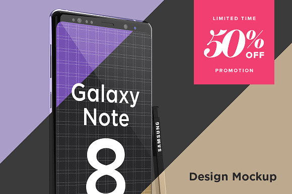 Samsung Galaxy Note 8 Design Mockup in Mobile & Web Mockups - product preview 13