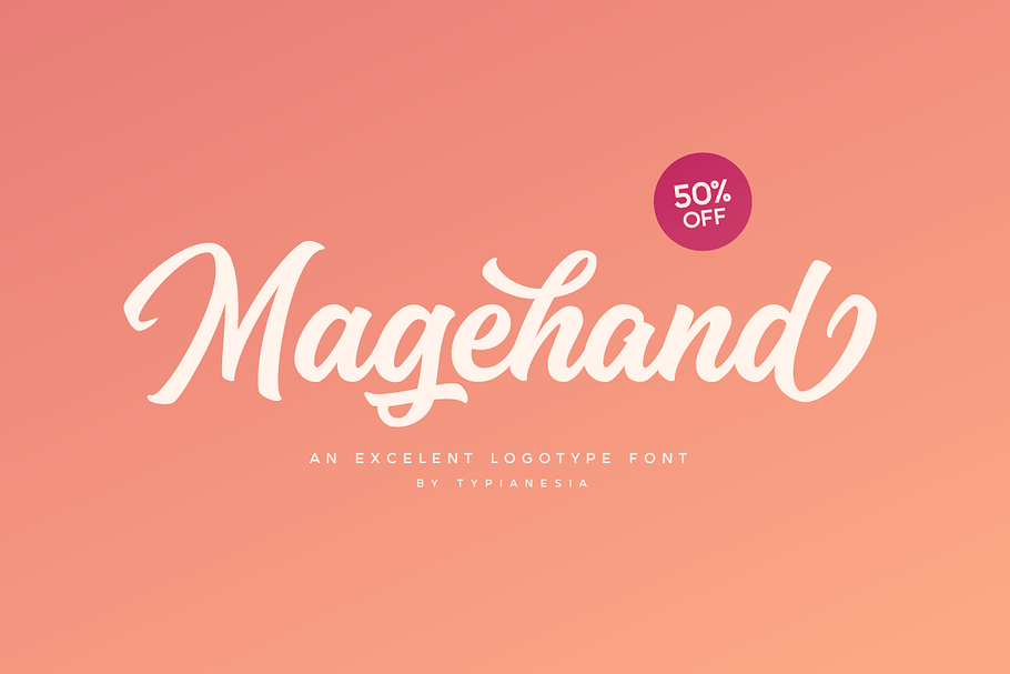 Magehand Logo Font in Logo Fonts - product preview 8