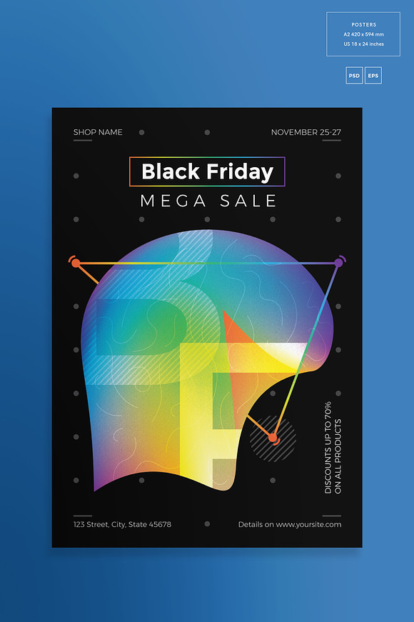 Posters | Black Friday in Flyer Templates - product preview 1