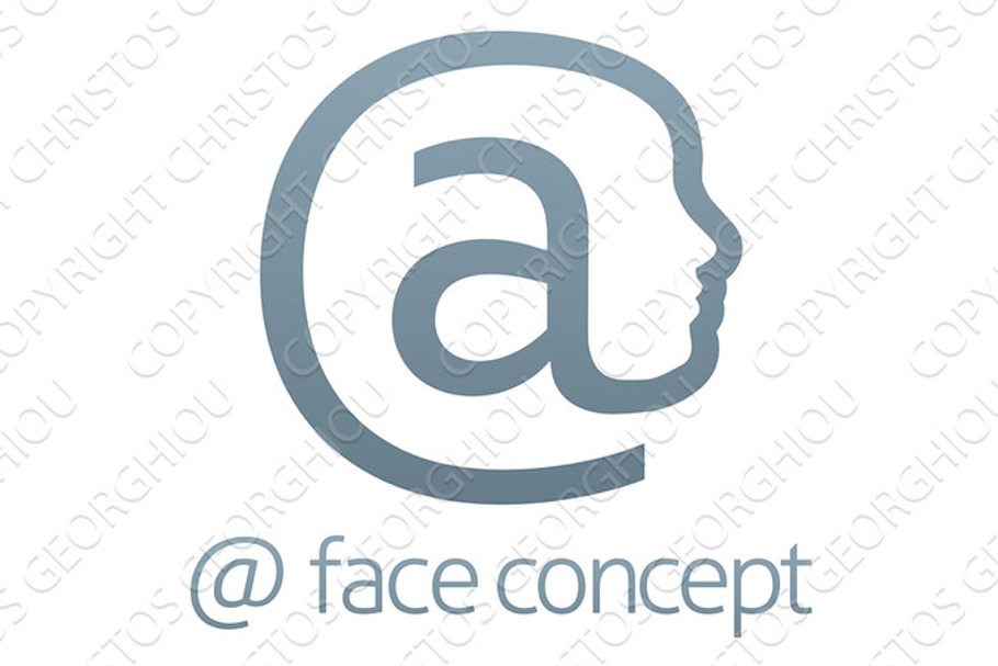 At Symbol Face Concept in Illustrations - product preview 8