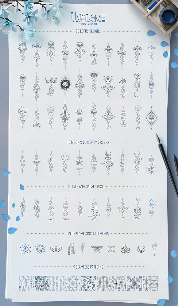 UNALOME | 60 vector designs in Illustrations - product preview 4