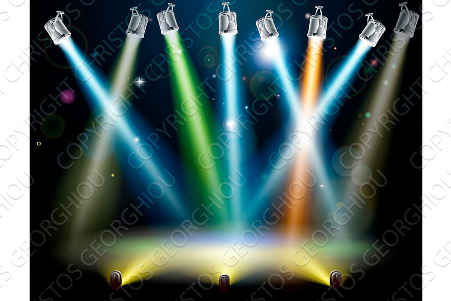 Dance floor or stage lights