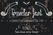 Traveler Font + BONUS pack