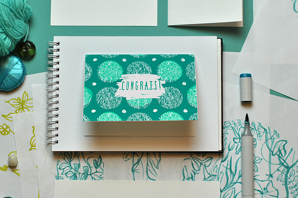 Wild flowers - Marker Graphic Set in Illustrations - product preview 5