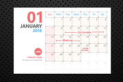 Calendar 2018 Planner Design