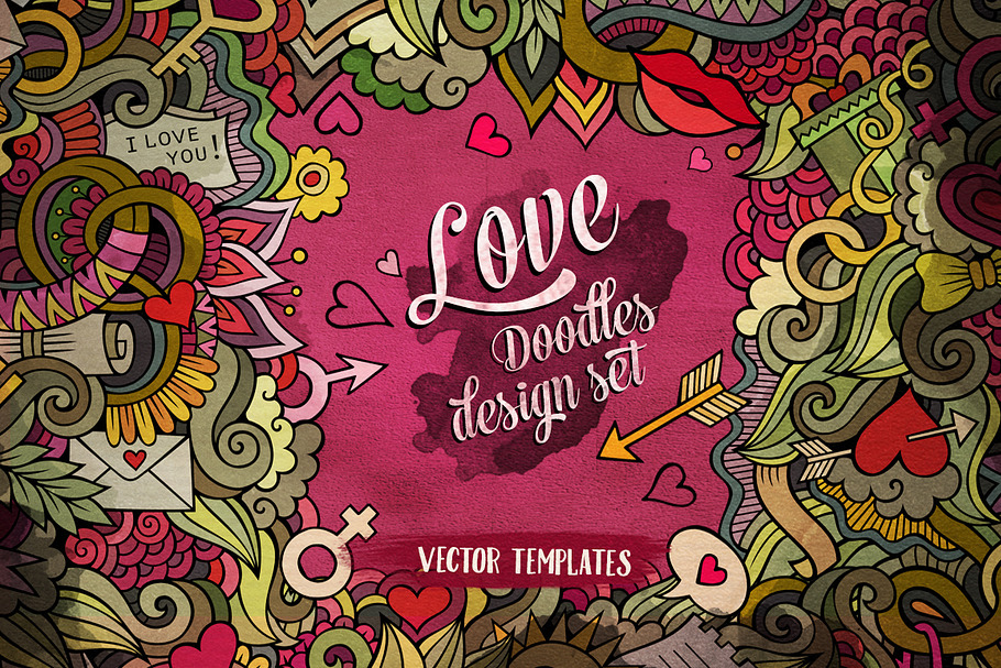 ♥ Love Doodles Design Pack